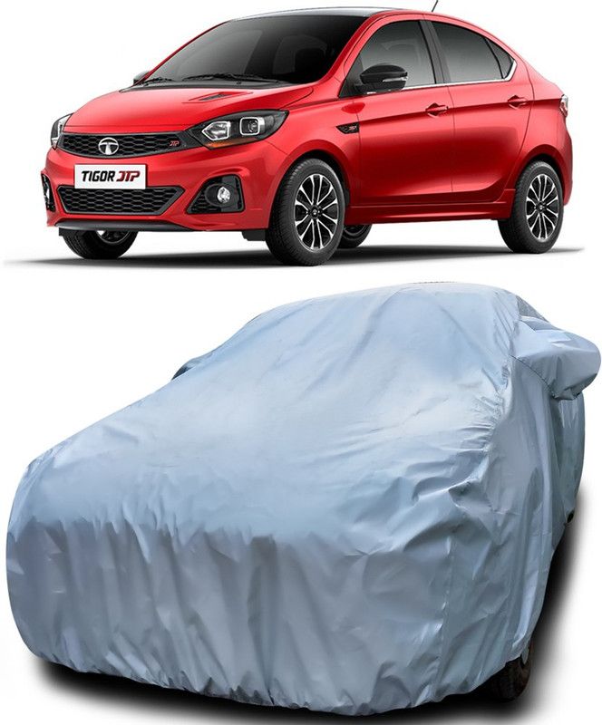 THE REAL ARV Car Cover For Tata Tigor JTP (With Mirror Pockets)  (Silver)
