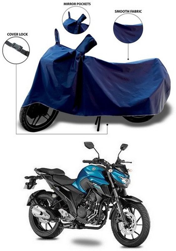 SEBOMGO Waterproof Two Wheeler Cover for Yamaha  (FZ, Blue)