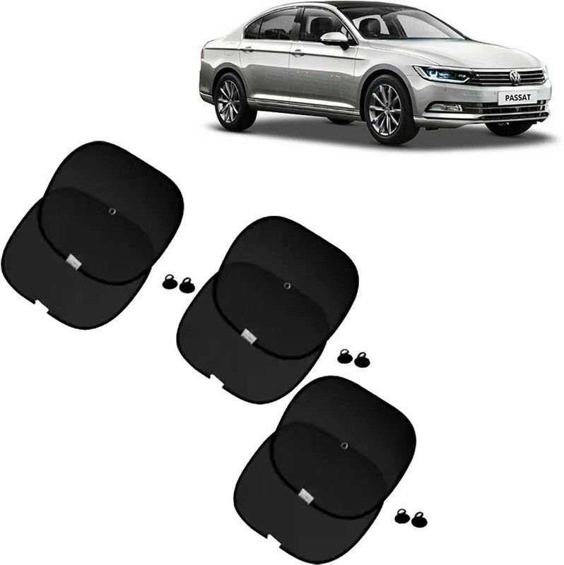 aksmit Side Window Sun Shade For Volkswagen Passat  (Black)