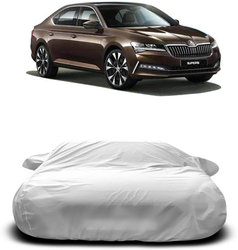Ascension Car Cover For Skoda Superb (With Mirror Pockets)  (White)