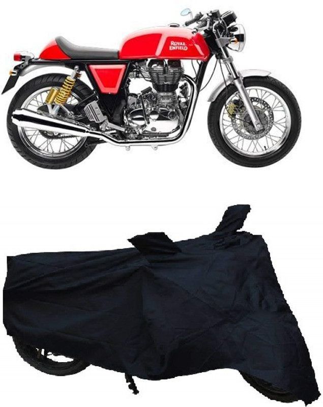 Amozkart Two Wheeler Cover for Royal Enfield  (Continental GT, Black)