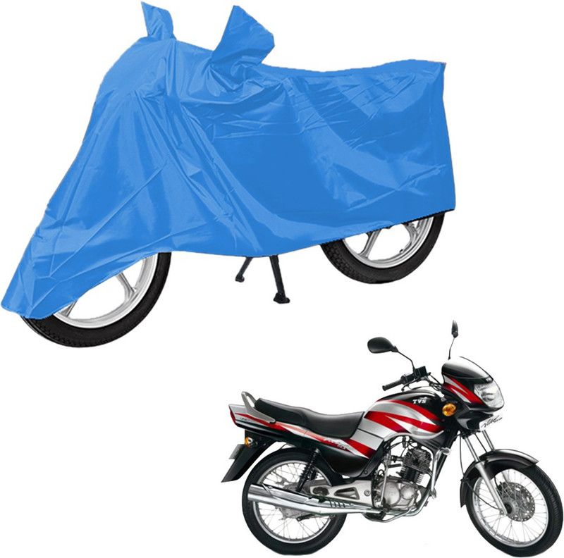 UrbanLifesylers Two Wheeler Cover for TVS  (Victor GLX, Blue)