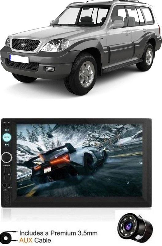 Dvis 7Inch HD DoubleDin TouchScreen with Rear View Camera Support With Camera D-1160 Car Stereo  (Double Din)