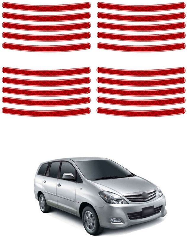 PROEDITION Plastic Car Bumper Guard  (Red, Pack of 20, Toyota, Innova)