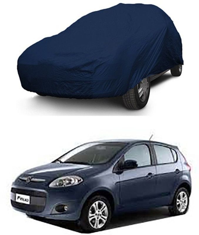 APNEK Car Cover For Fiat Palio (With Mirror Pockets)  (Blue)