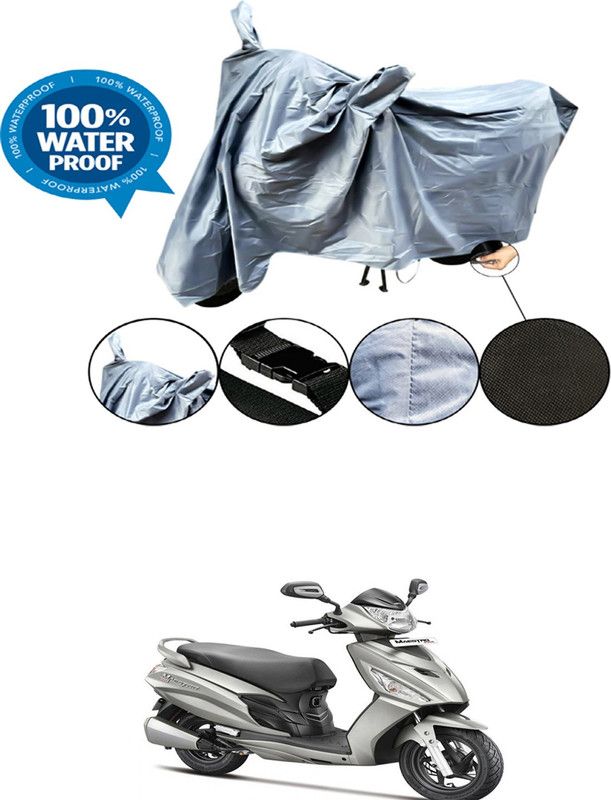 RONISH Waterproof Two Wheeler Cover for Hero  (Maestro Edge, Grey)