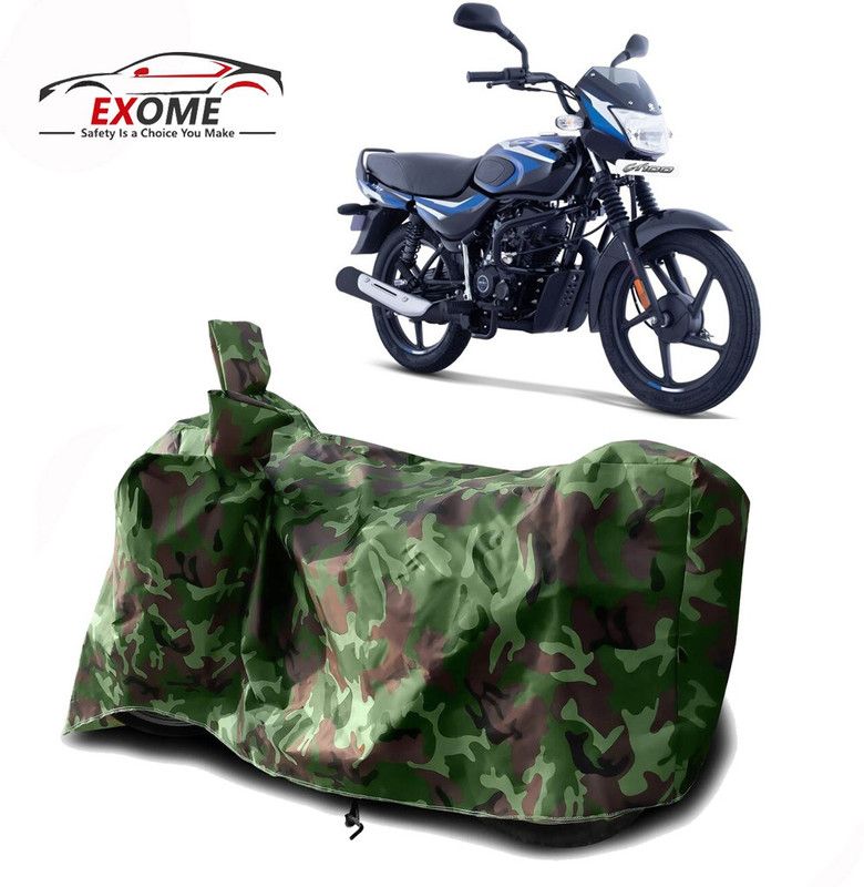 EXOME Two Wheeler Cover for Bajaj  (CT100, Green)