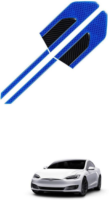PROEDITION Plastic Car Bumper Guard  (Blue, Pack of 4, Tata, Universal For Car)