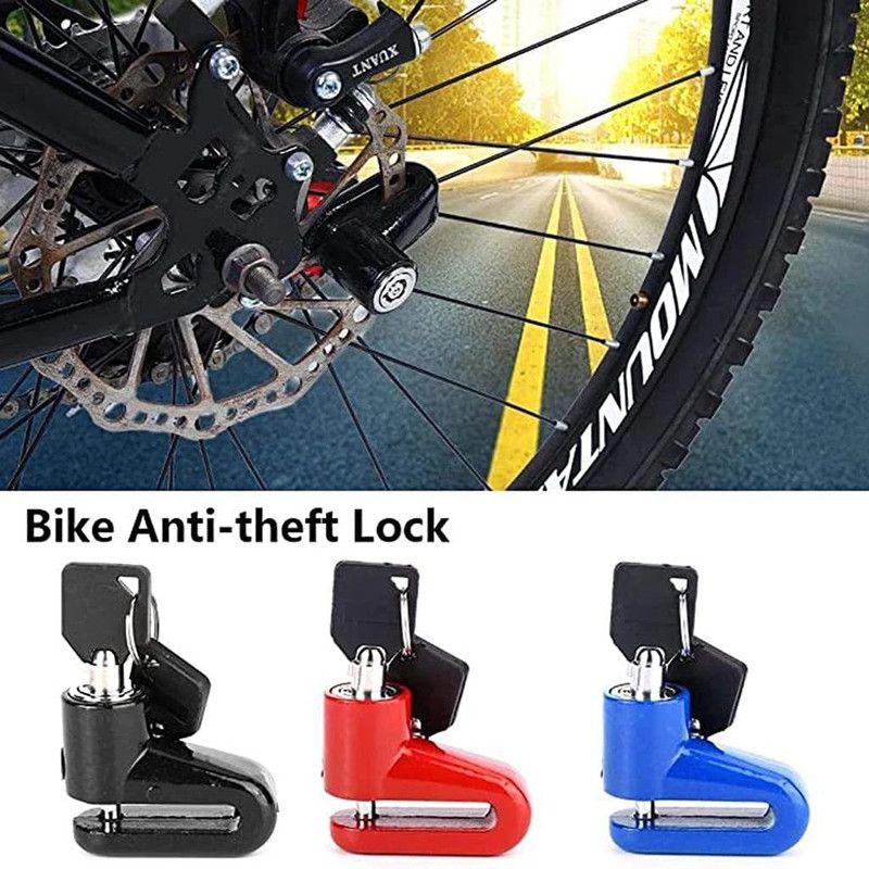 AS TRADERS Motorcycle Disc Brake Lock/Disk Lock Security for TVS Fiero F2 Motorcycle Disc Brake Lock/Disk Lock Security for TVS Fiero F2 Disc Lock  (Blue, Black, Red)