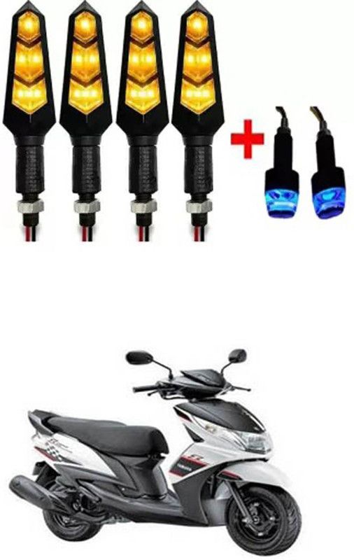 FKOK Bike Indicator Light And Bike Handle Light For Ray Bike Handlebar Weights  (2 Multicolor)