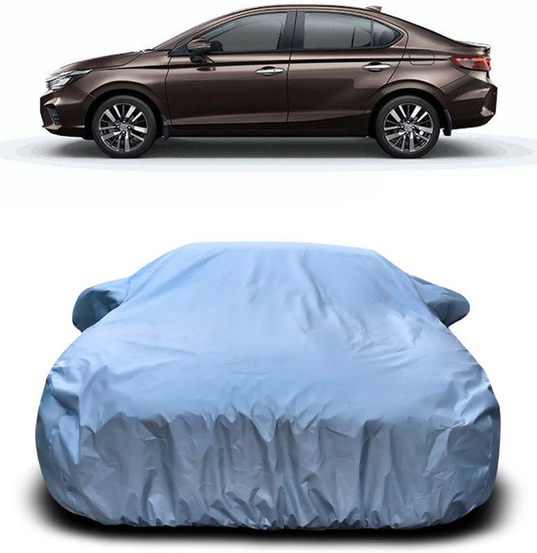 Genipap Car Cover For Honda City ZX (With Mirror Pockets)  (Silver)