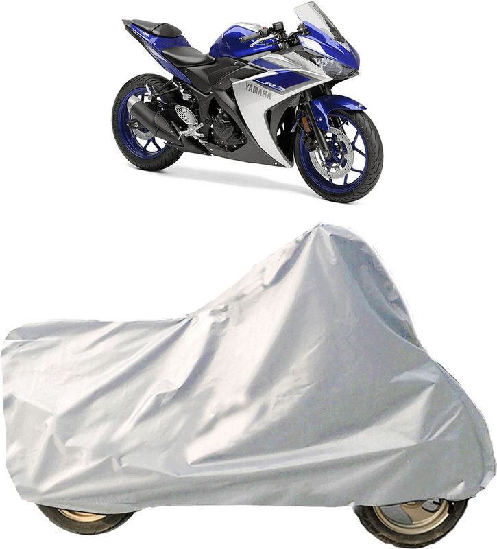 ACTOVISH Two Wheeler Cover for Yamaha  (YZF R25, Silver)