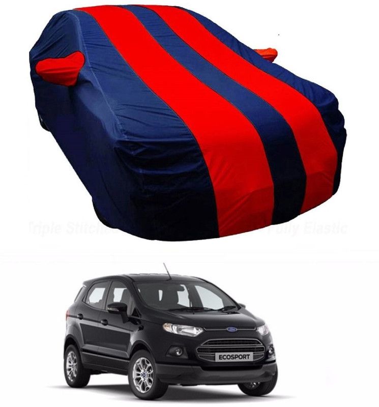 NEXTON Car Cover For Ford Ecosport (With Mirror Pockets)  (Blue, Red)