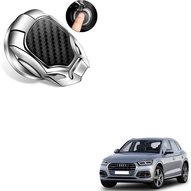 SEMAPHORE Carbon Fiber Design Car Start Stop Button Cover compatible with Q5 Car Inverter