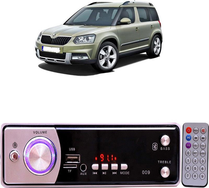YUNEIK Silver009 BLUETOOTH/USB/SD/AUX/FM/MP3 Car Stereo ( Single Din) Y-498 Car Stereo  (Single Din)