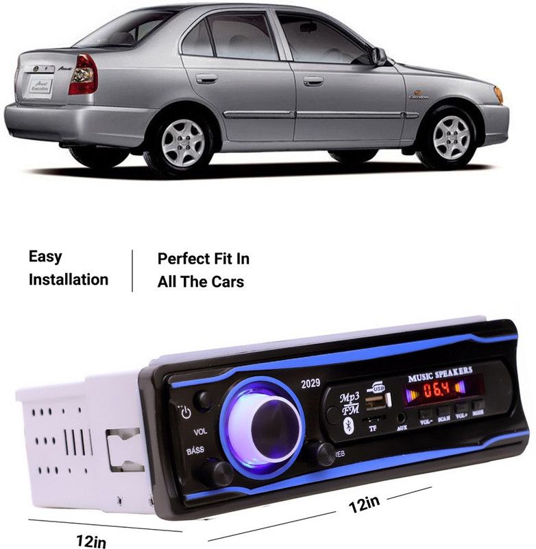 EverLand Blue Stereo-999 BLUETOOTH/USB/SD/AUX/FM/MP3 (BLUE & Black)-0-171 Car Stereo  (Single Din)