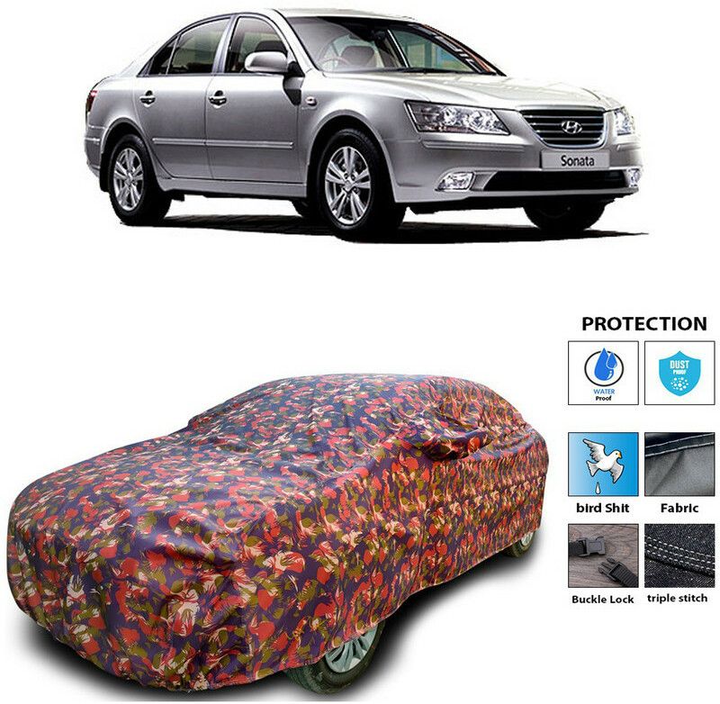 Genipap Car Cover For Hyundai Sonata Transform (With Mirror Pockets)  (Multicolor)