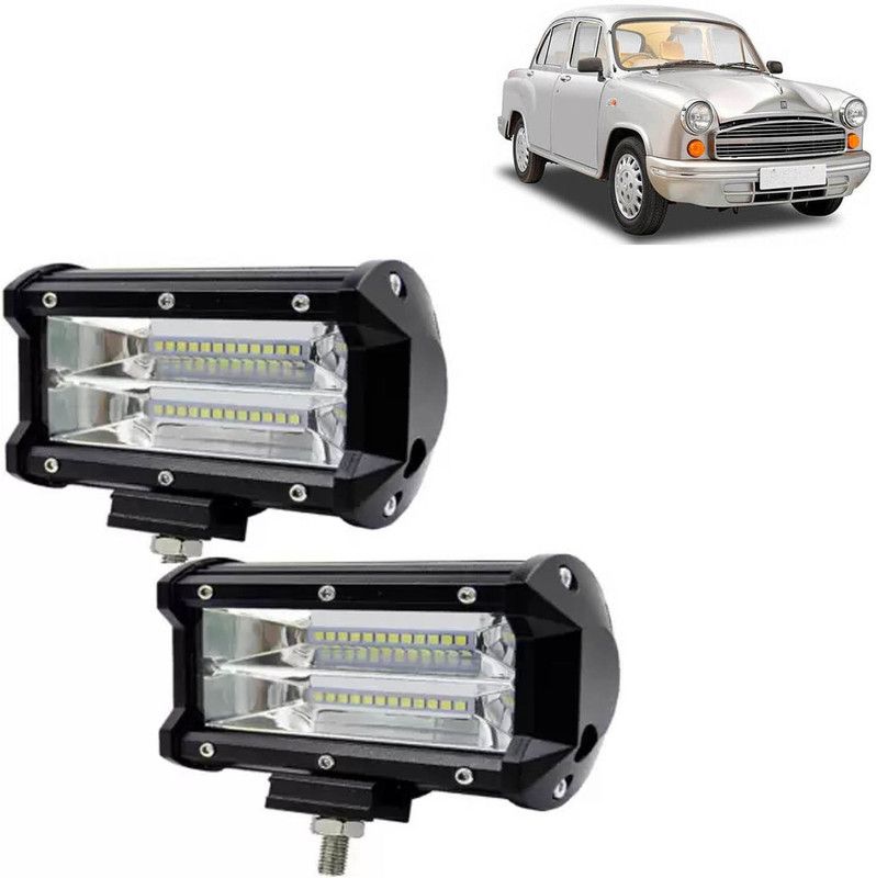 aksmit 24 LED Fog Light Set Of 2 For Ambassador MPFi_FL109 Fog Lamp, Back Up Lamp Car, Motorbike, Truck, Van LED for HM (12 V, 72 W)  (Ambassador MPFi, Pack of 2)