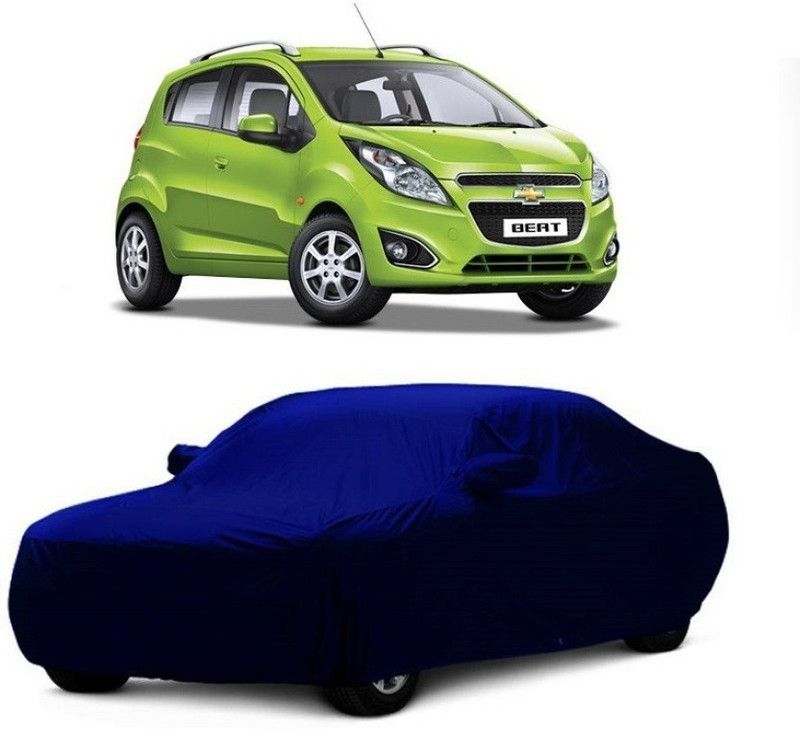 Gargi Traders Car Cover For Chevrolet Beat (With Mirror Pockets)  (Blue)