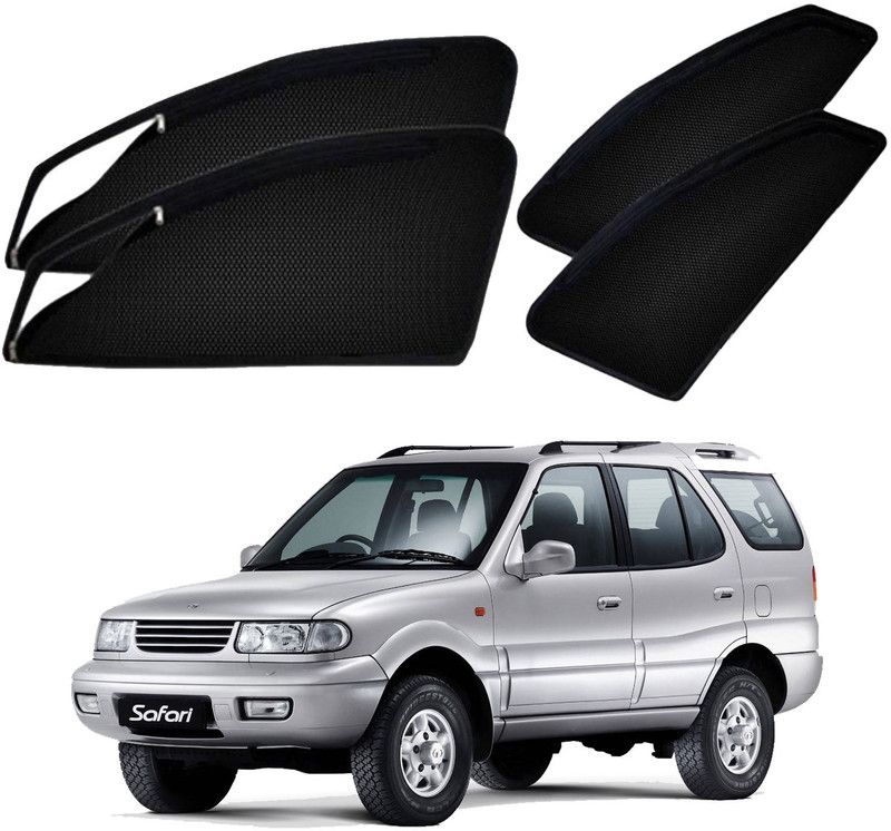UK Blue Side Window Sun Shade For Tata Safari  (Black)