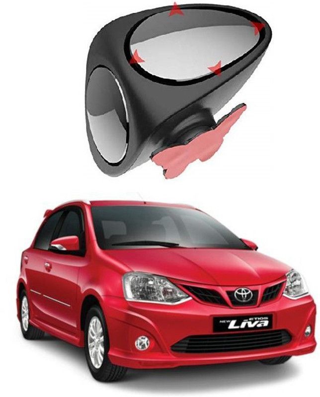PRTEK Manual Dual Mirror For Toyota Etios Liva  (Right)