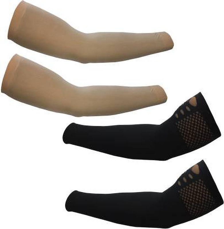 De-Ultimate Nylon Arm Sleeve For Men & Women  (Free, Multicolor)