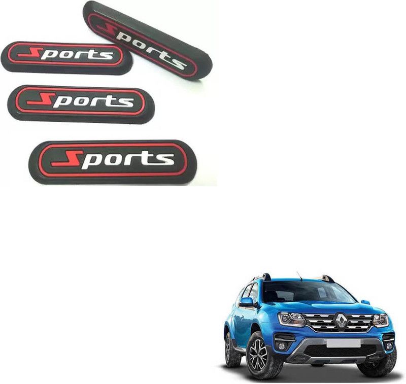 Etradezone Rubber Car Door Guard  (Red, Black, Pack of 4, Renault, Duster)