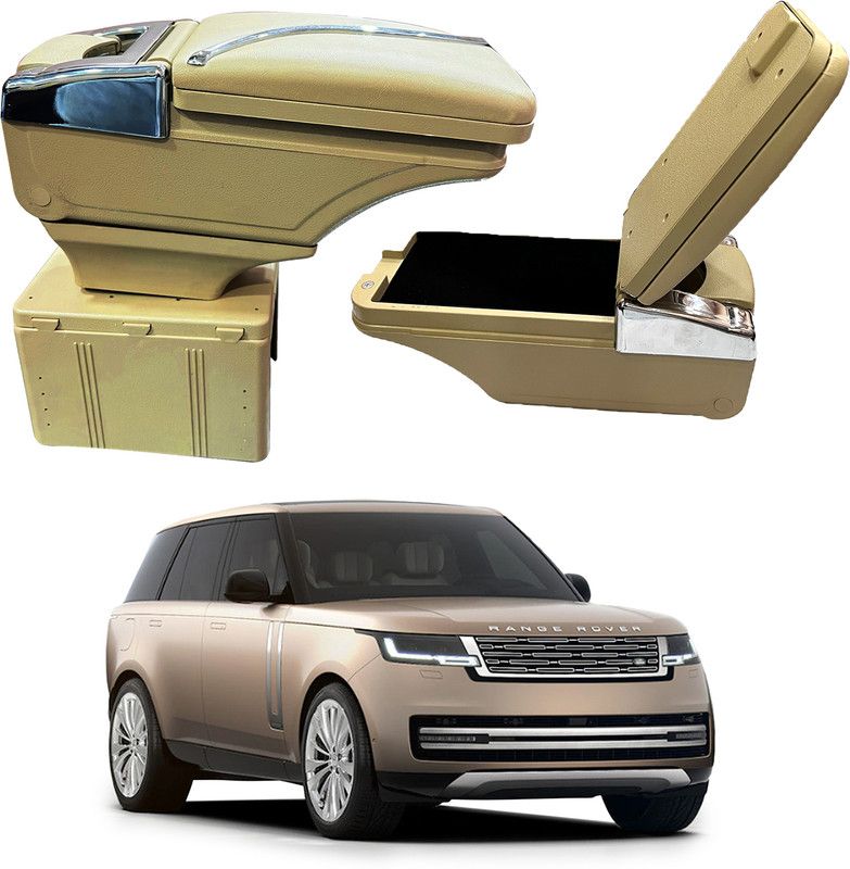 Oshotto PU Leather AR-02 Car Armrest Console Box For Range Rover Beige Car Armrest  (Land Rover, Range Rover)
