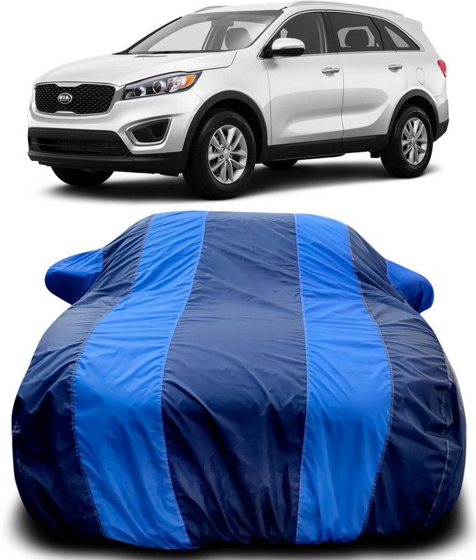Dvis Car Cover For Kia Sorento (With Mirror Pockets)  (Blue, Blue)