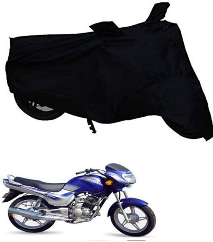 Feelitson Two Wheeler Cover for TVS  (Victor GLX, Black)