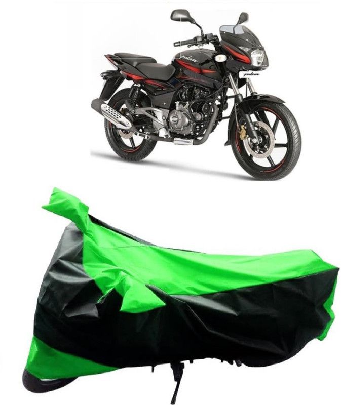 MoTRoX Two Wheeler Cover for Bajaj  (DTS-i, Green, Black)
