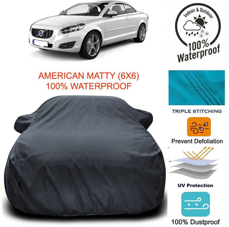 Dvis Car Cover For Volvo C70 (With Mirror Pockets)  (Grey)
