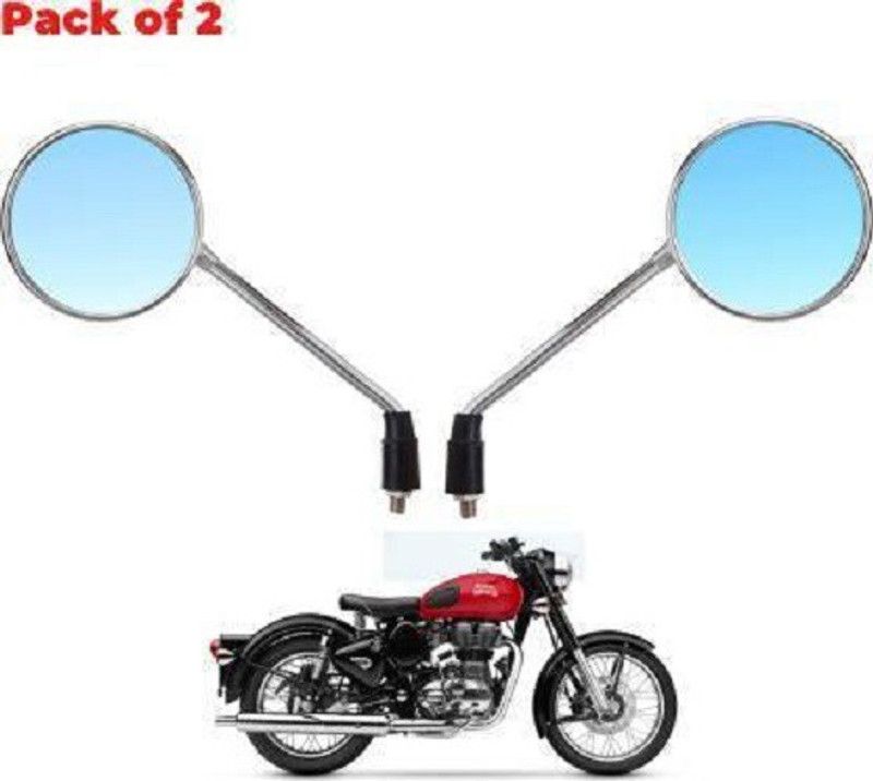 Mvaeshop Manual Rear View Mirror, Passenger Side, Driver Side For Hero, Honda, Bajaj, Hero, KTM, TVS, Suzuki, Yamaha, Royal Enfield, Universal For Bike CD Deluxe, Activa, B-Class, CB Shine, Universal For Bike  (Left, Right)