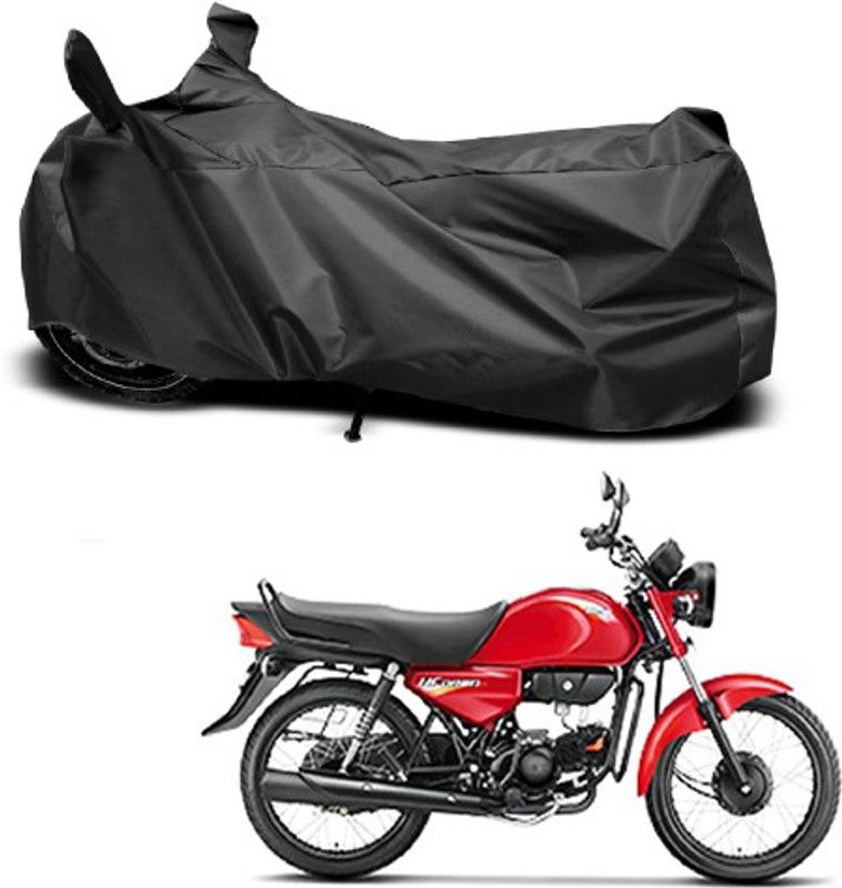 THE REAL ARV Waterproof Two Wheeler Cover for Hero  (CD Dawn, Black)