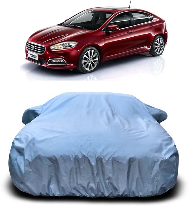 Genipap Car Cover For Fiat Viaggio (With Mirror Pockets)  (Silver)