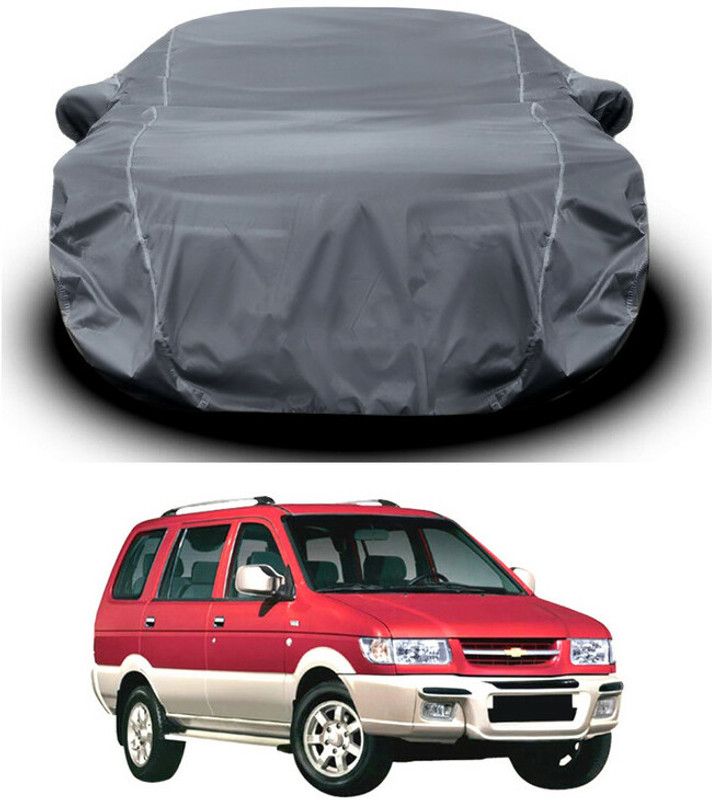 Ascension Car Cover For Chevrolet Tavera (With Mirror Pockets)  (Grey)