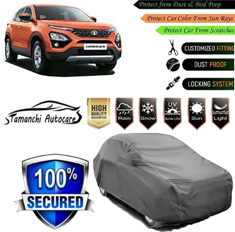 Tamanchi Autocare Car Cover For Tata Harrier  (Grey)