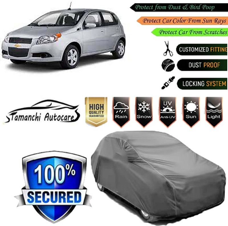 Tamanchi Autocare Car Cover For Chevrolet Aveo  (Grey)
