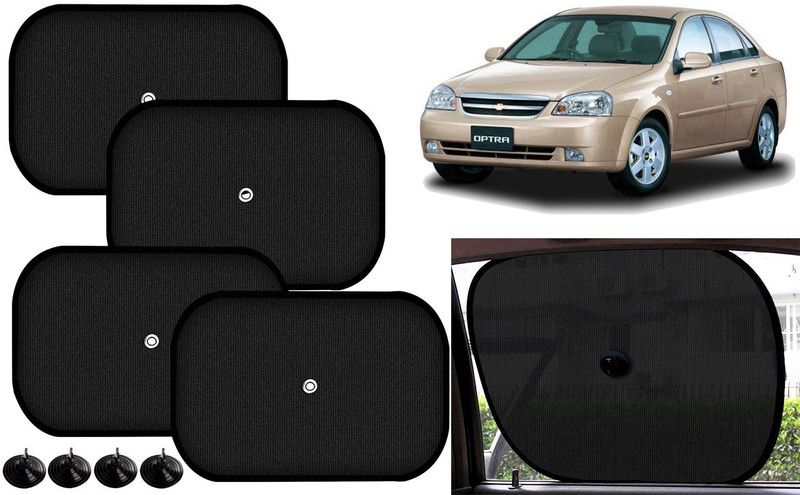 Auto Kite Side Window Sun Shade For Chevrolet Optra  (Black)