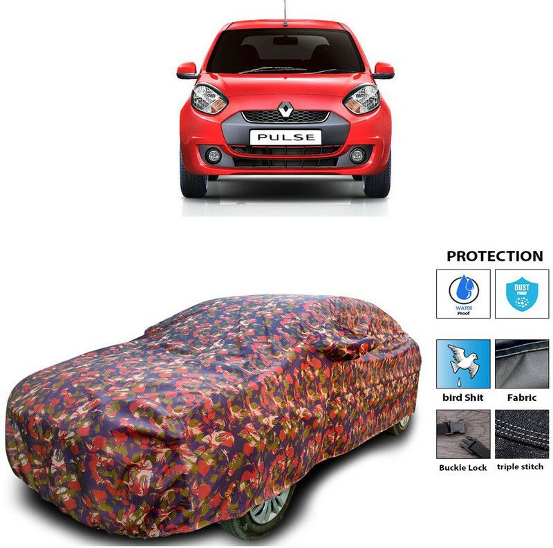 AutoTiger Car Cover For Renault Pulse (With Mirror Pockets)  (Multicolor)