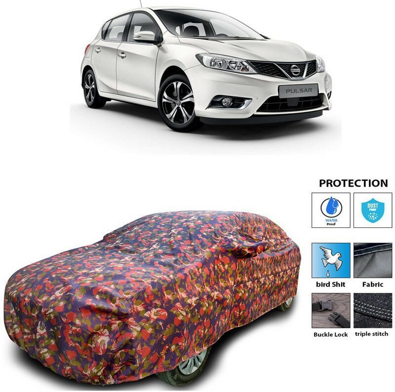 Ascension Car Cover For Nissan Pulsar (With Mirror Pockets)  (Multicolor)