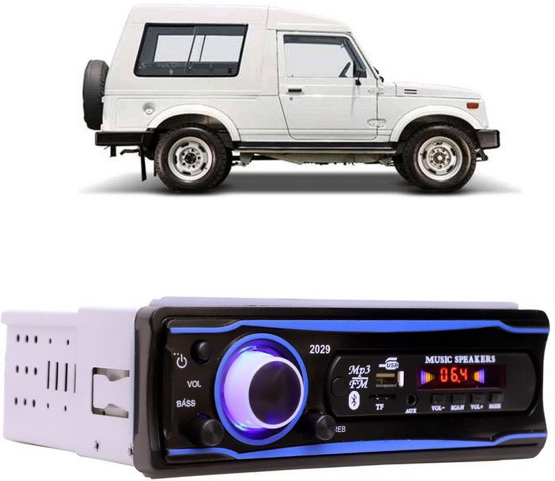 Bluedrum Blue Stereo-999 BLUETOOTH/USB/SD/AUX/FM/MP3 (BLUE & Black)-305 Car Stereo  (Single Din)