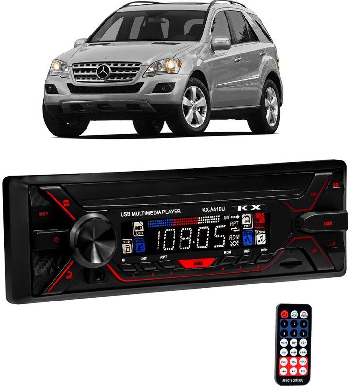 Dvis Car Stereo FX- A100U Car Stereo with Bluetooth, USB, SD Card , Aux D-1249 Car Stereo  (Single Din)
