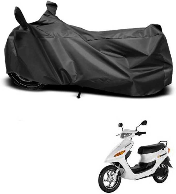 THE REAL ARV Waterproof Two Wheeler Cover for Indus  (Yo Electron, Black)