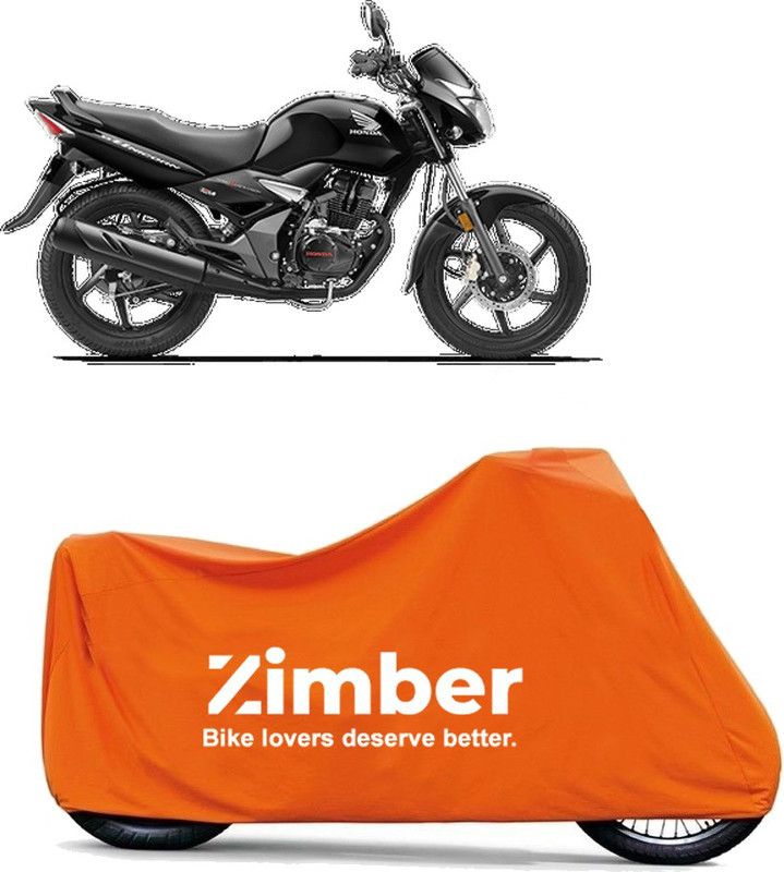 ZIMBER Two Wheeler Cover for Honda  (CB Unicorn 150, Orange)