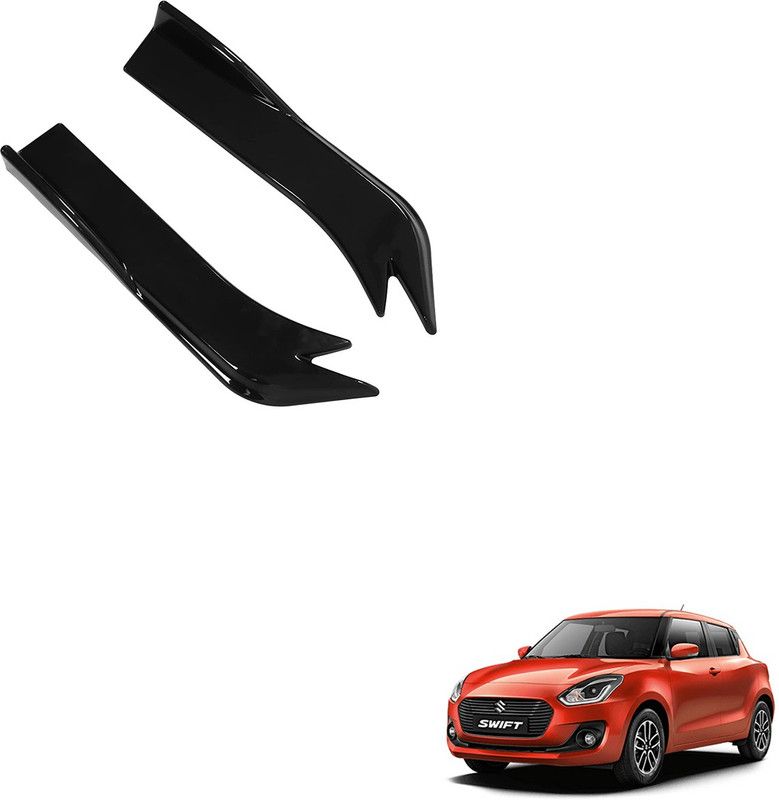 SEMAPHORE Plastic Car Bumper Guard  (Black, Pack of 2, Maruti, Swift)