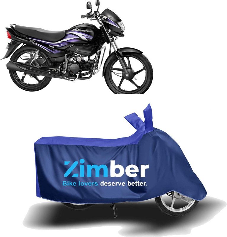 ZIMBER Two Wheeler Cover for Hero  (Super Splendor, Blue, Blue)