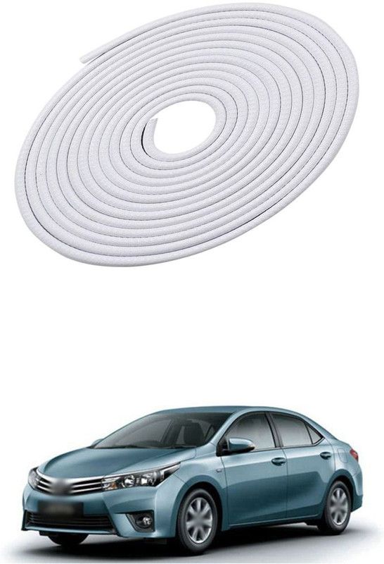 PROEDITION Plastic, Rubber Car Bumper Guard  (White, Pack of 1, Toyota, Corolla Altis)