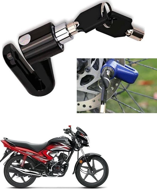 AS TRADERS Motorcycle Disc Brake Lock/Disk Lock Security for Honda Dream Motorcycle Disc Brake Lock/Disk Lock Security for Honda Dream Disc Lock  (Blue, Black, Red)