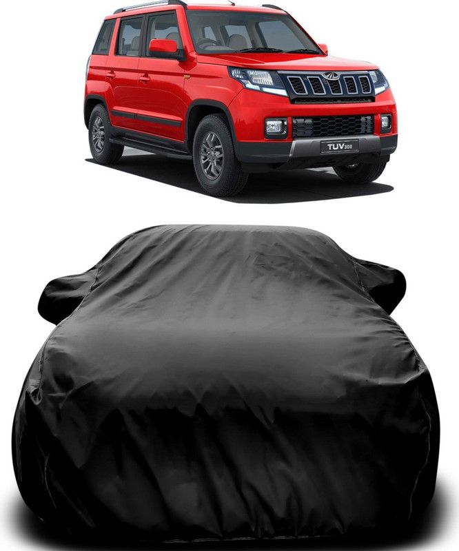 AUTOGARH Car Cover For Mahindra TUV300 Facelift (With Mirror Pockets)  (Black)